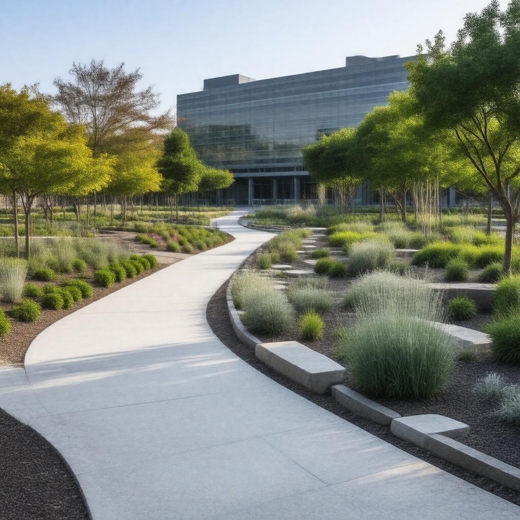 AI-created image of Kauffman Memorial Garden