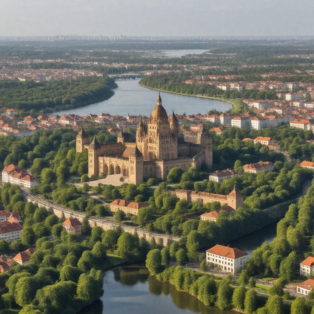 AI-created image of Kaunas, Lithuania