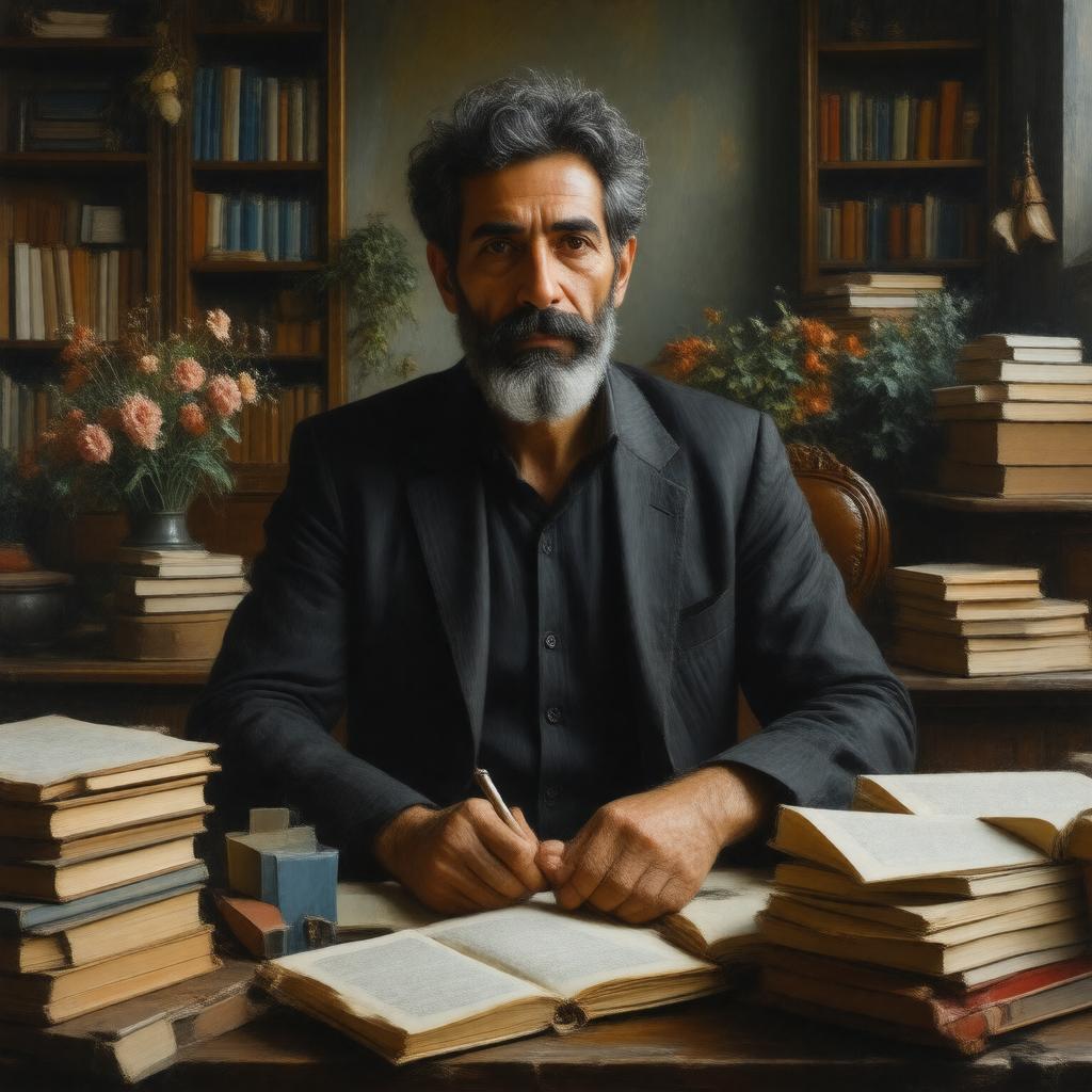 AI-created image of Kaveh Akbar