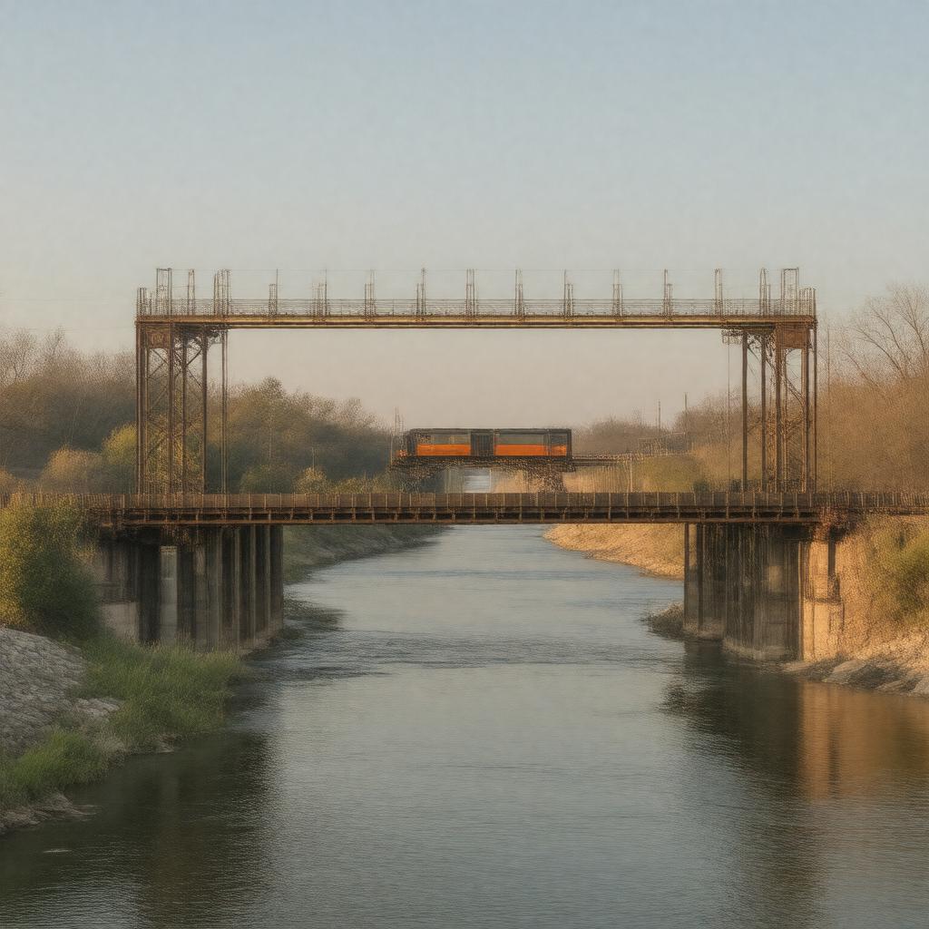 AI-created image of Kaw River Bridge