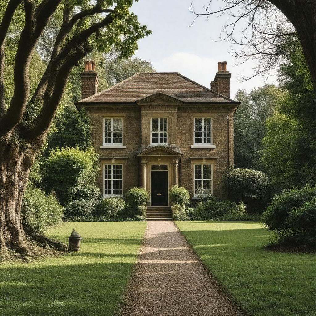 Click to view larger image AI-created image of Keats House, Hampstead