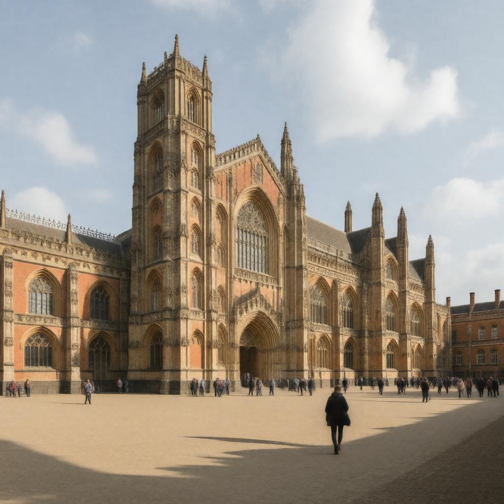AI-created image of Keble College, Oxford