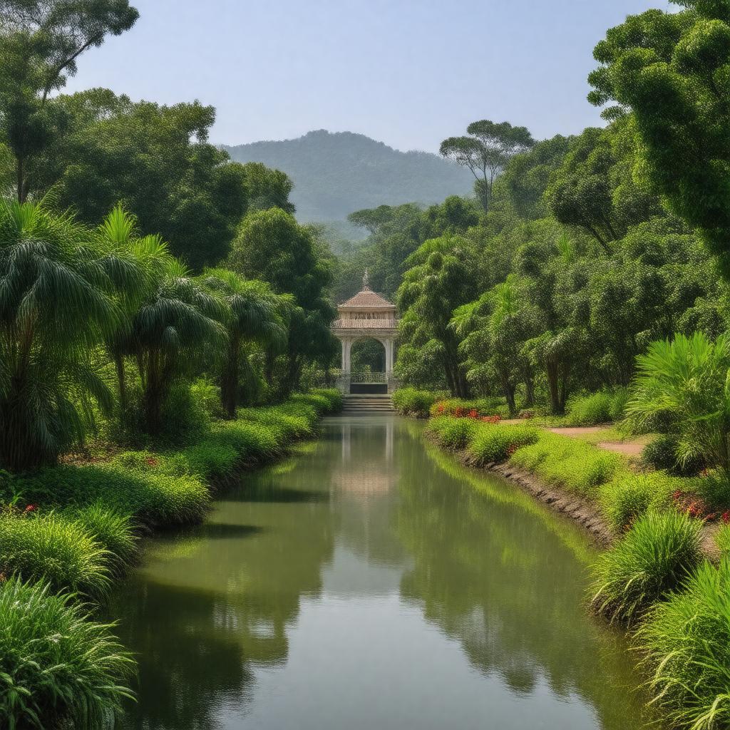 AI-created image of Kebun Raya Bogor