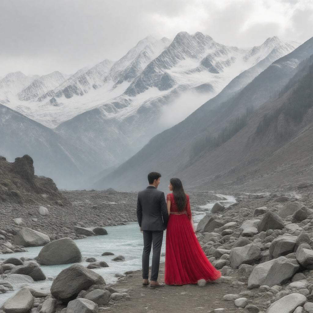 AI-created image of Kedarnath (2018 film)