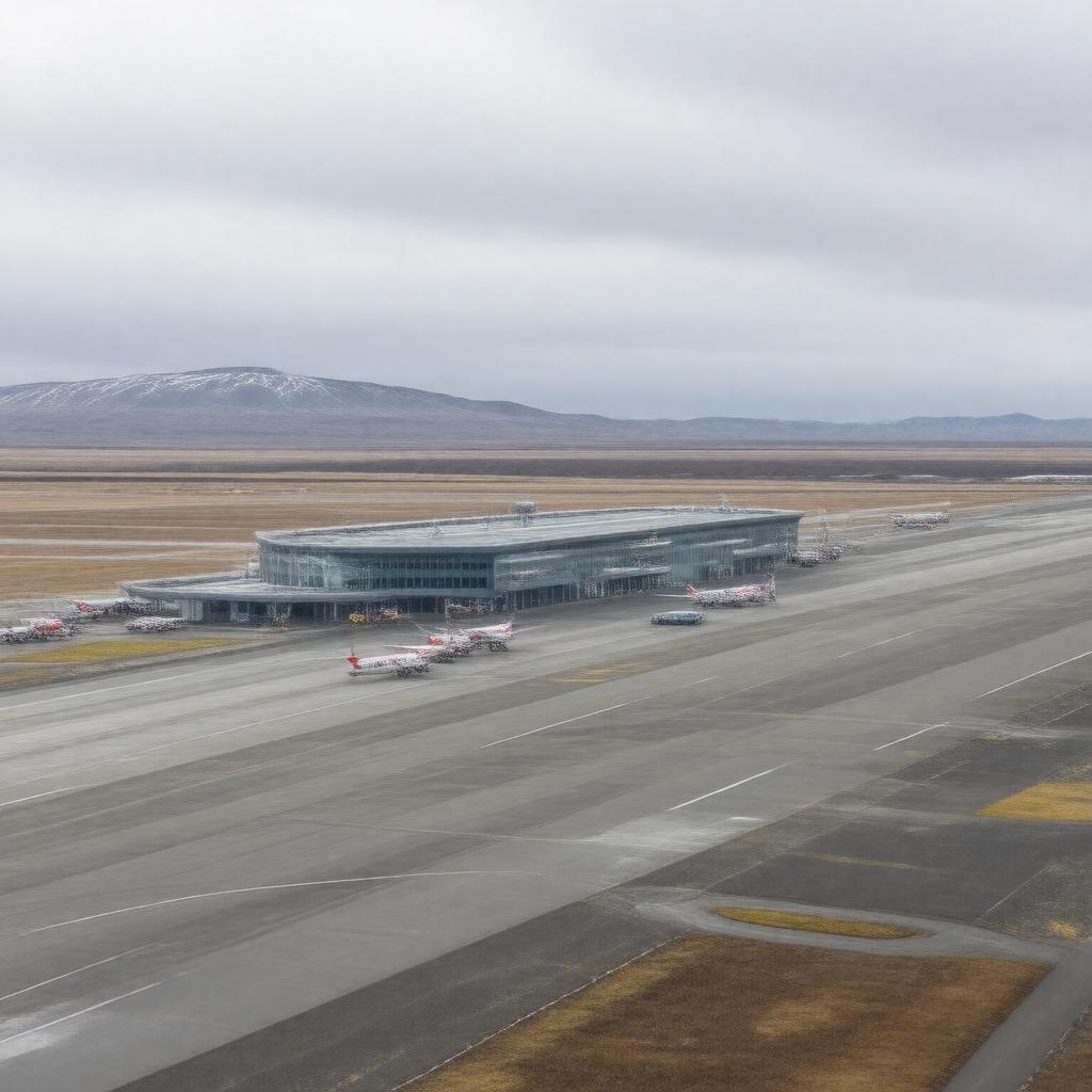 AI-created image of Keflavik International Airport