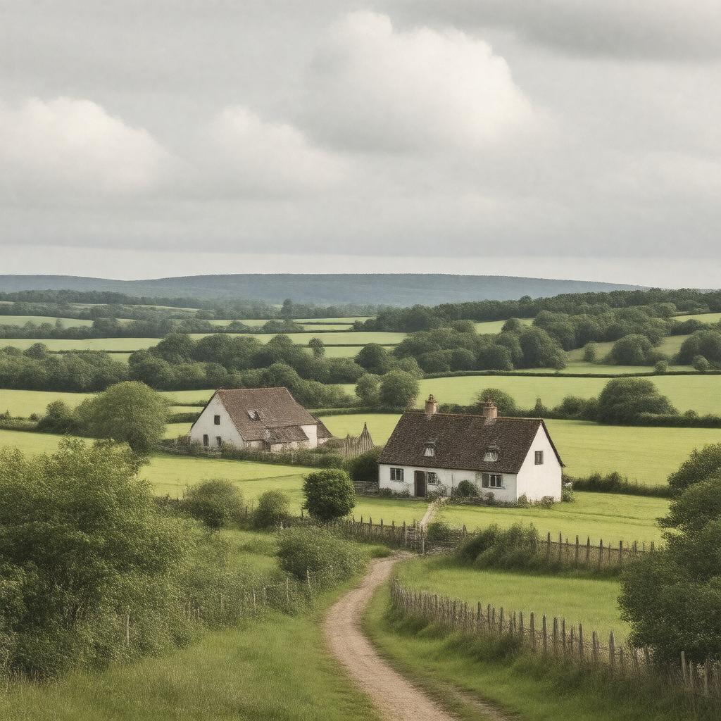 AI-created image of Keinton Mandeville, Somerset, England