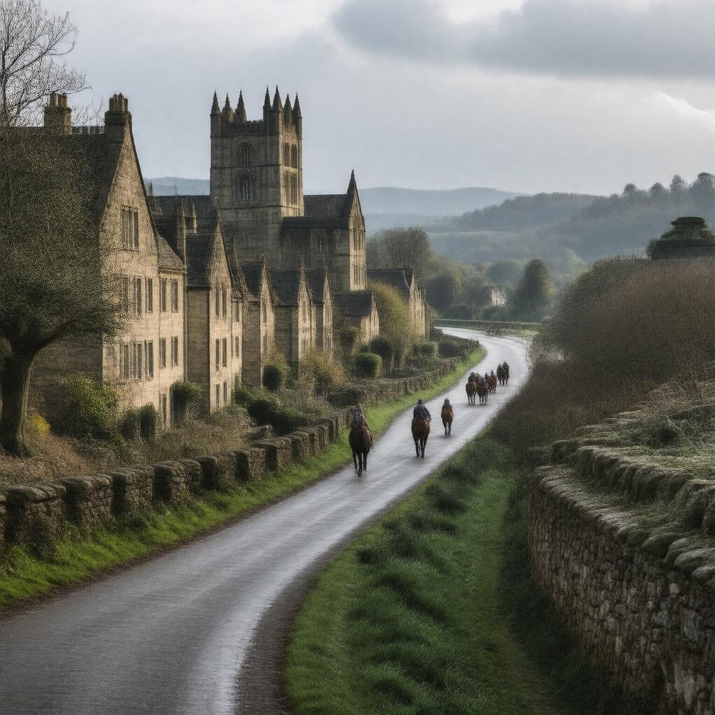 AI-created image of Kelso, Scotland