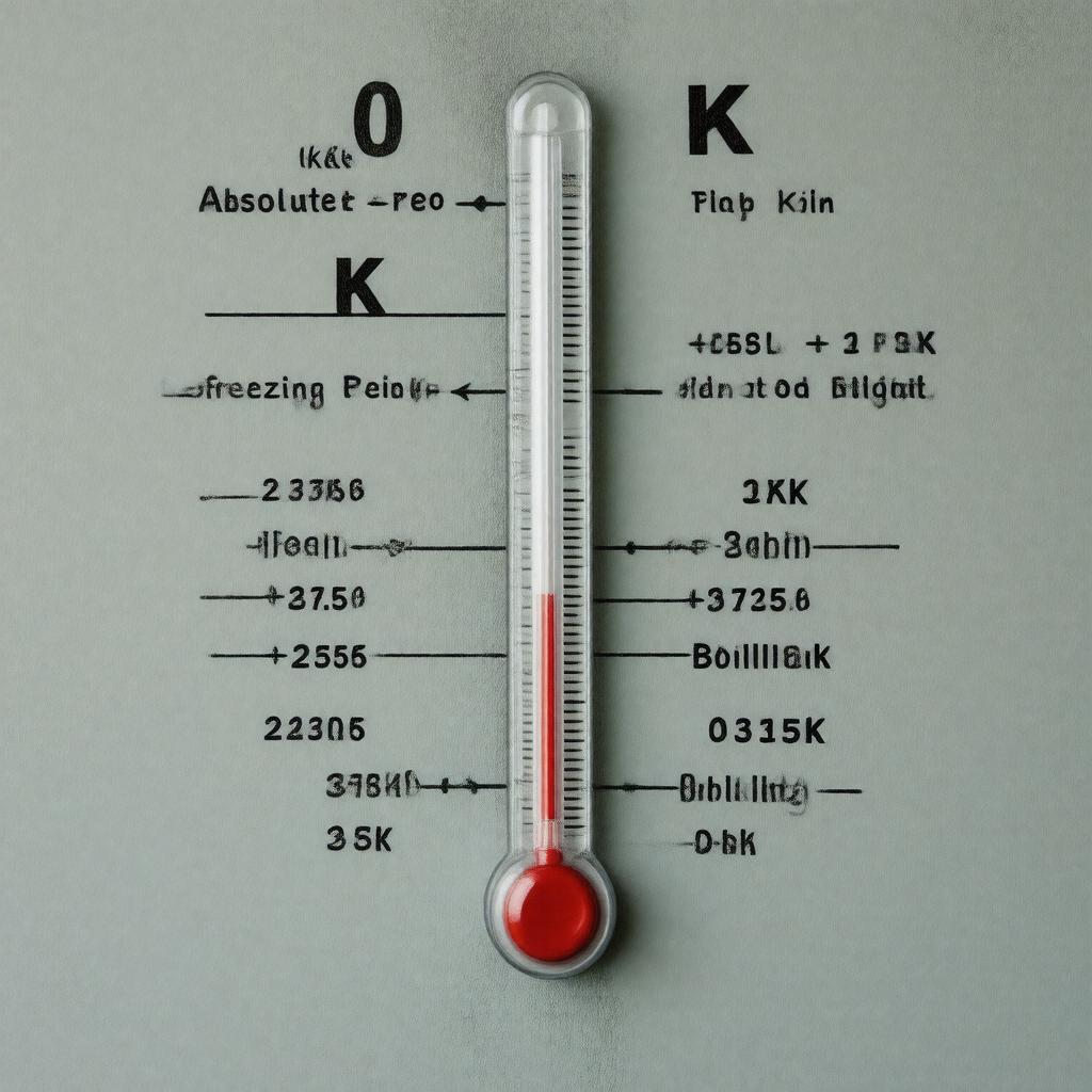 Click to view larger image AI-created image of Kelvin scale