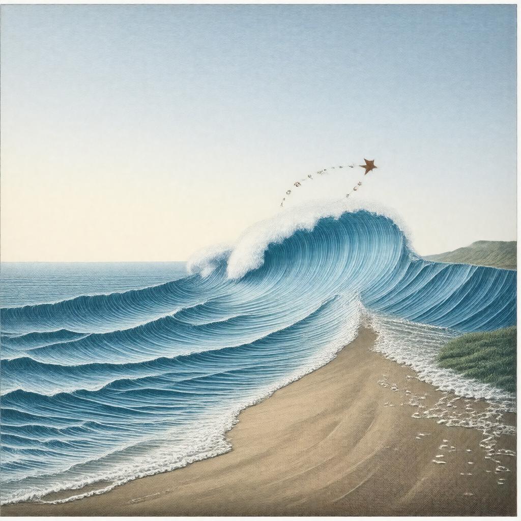 Click to view larger image AI-created image of Kelvin wave