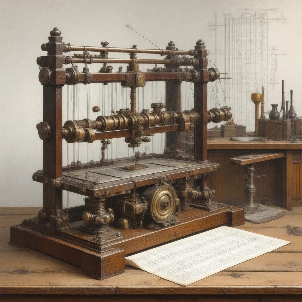 Click to view larger image AI-created image of Kelvin's harmonograph