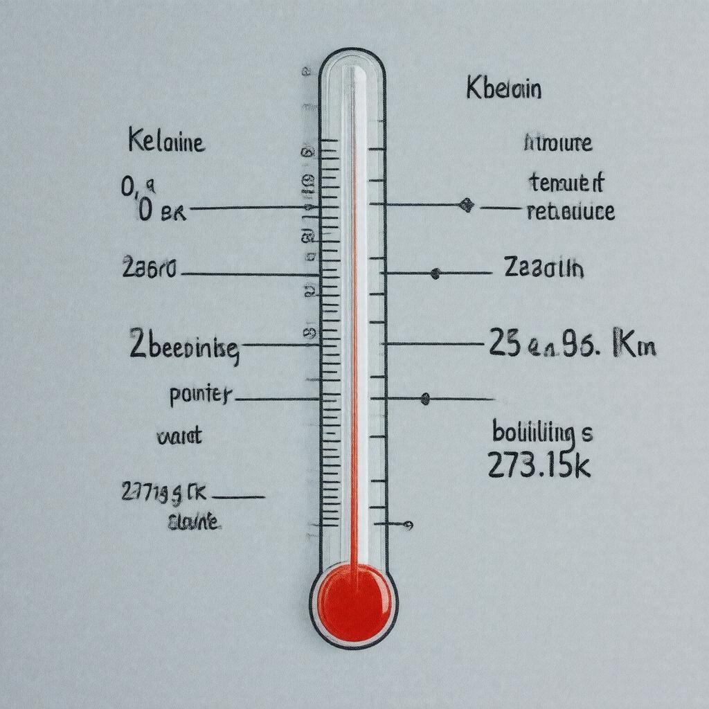 AI-created image of Kelvin's temperature scale