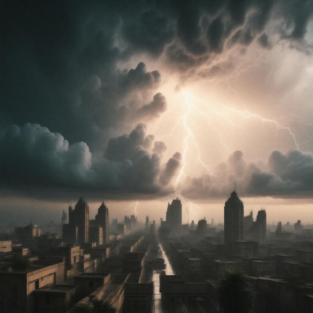 AI-created image of Kelvin's thunderstorm