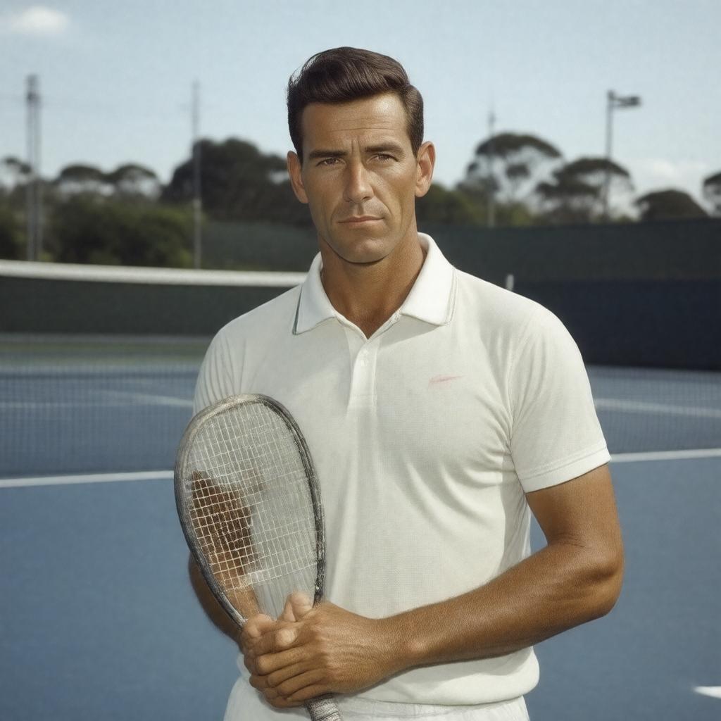 AI-created image of Ken Rosewall