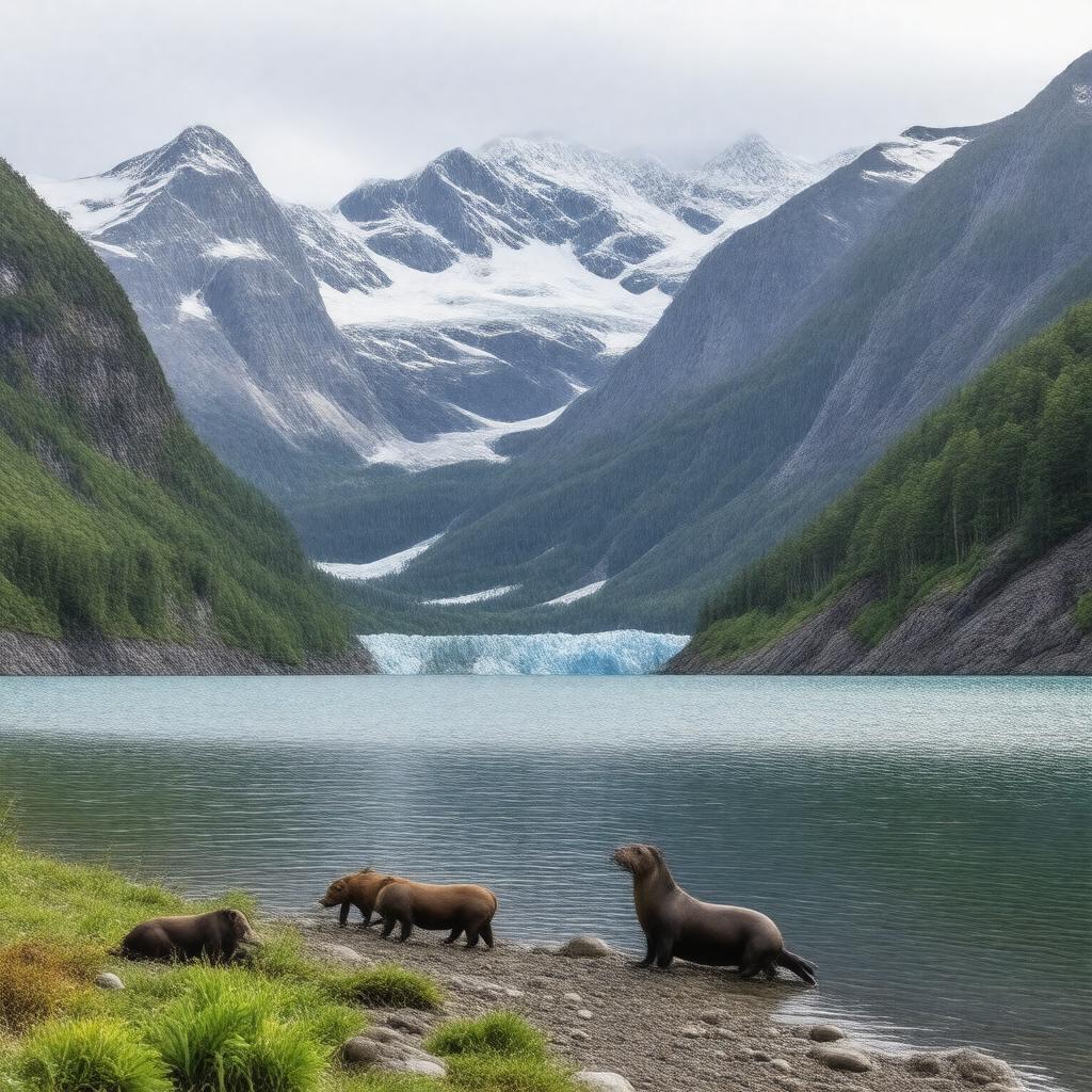 AI-created image of Kenai Fjords National Park