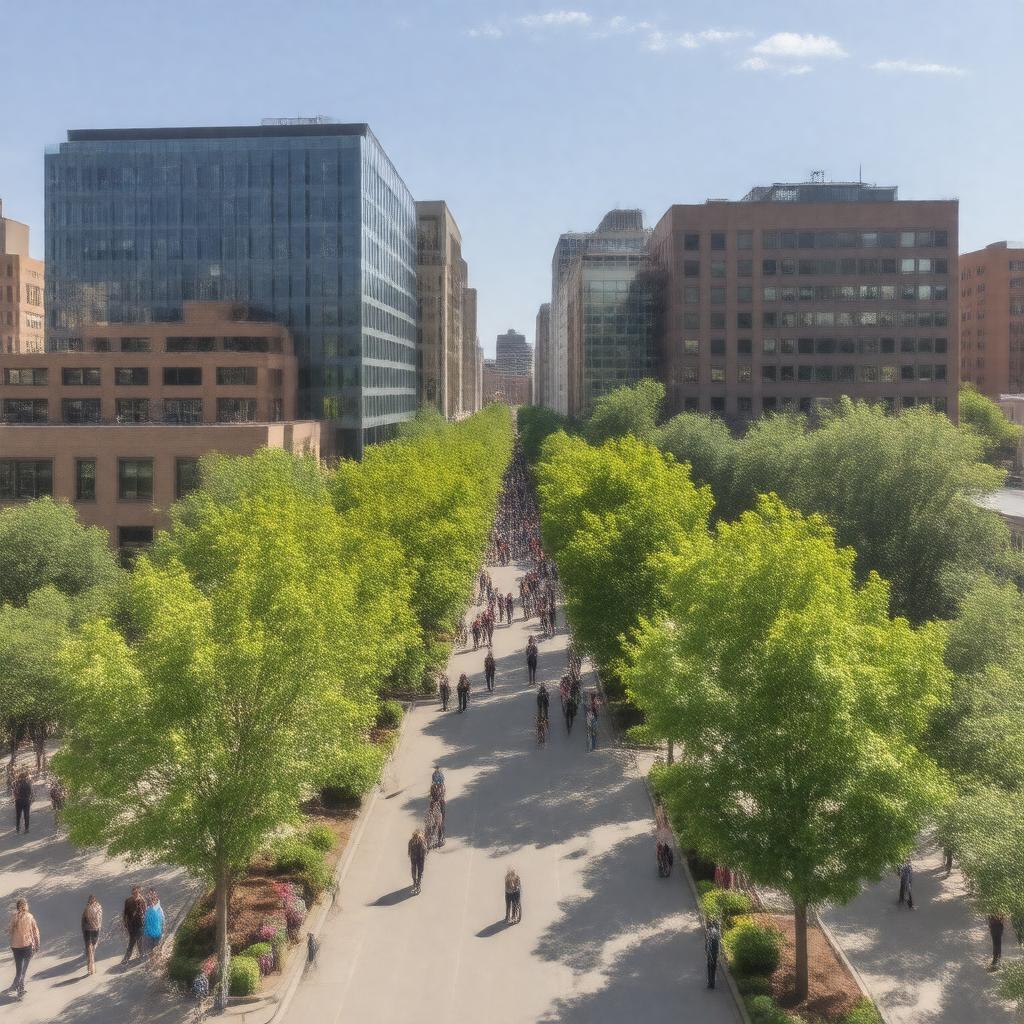 AI-created image of Kendall Square