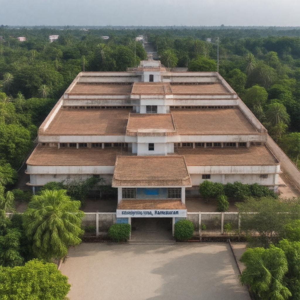AI-created image of Kendriya Vidyalaya, Rameswaram