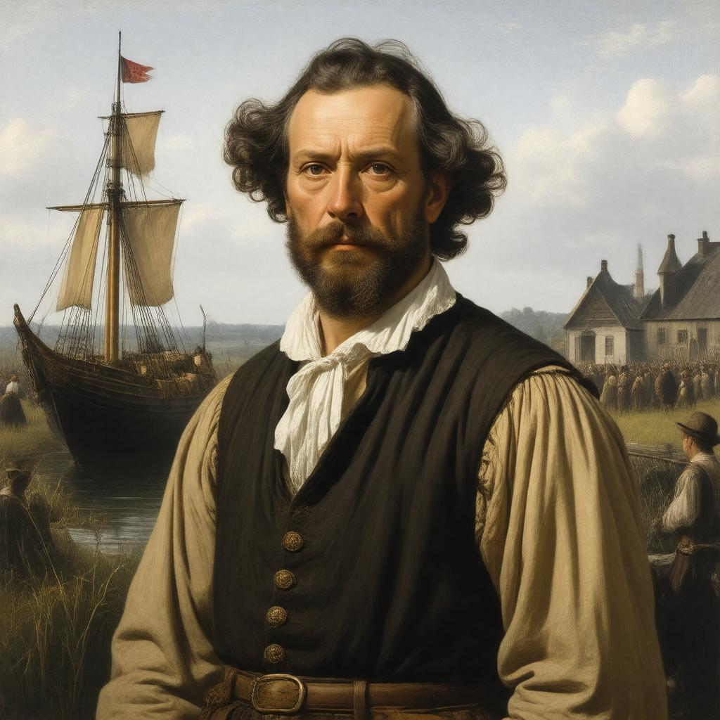 Click to view larger image AI-created image of Kenelm Winslow