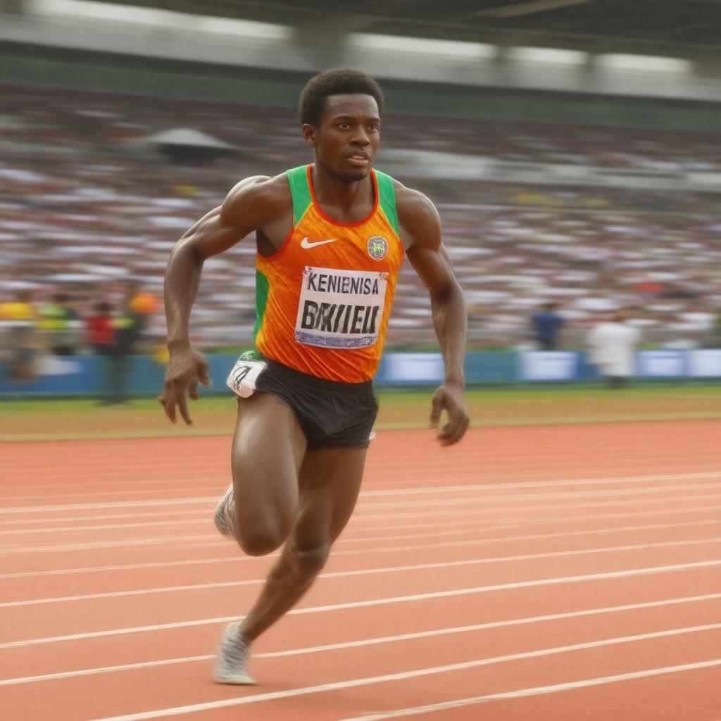AI-created image of Kenenisa Bekele