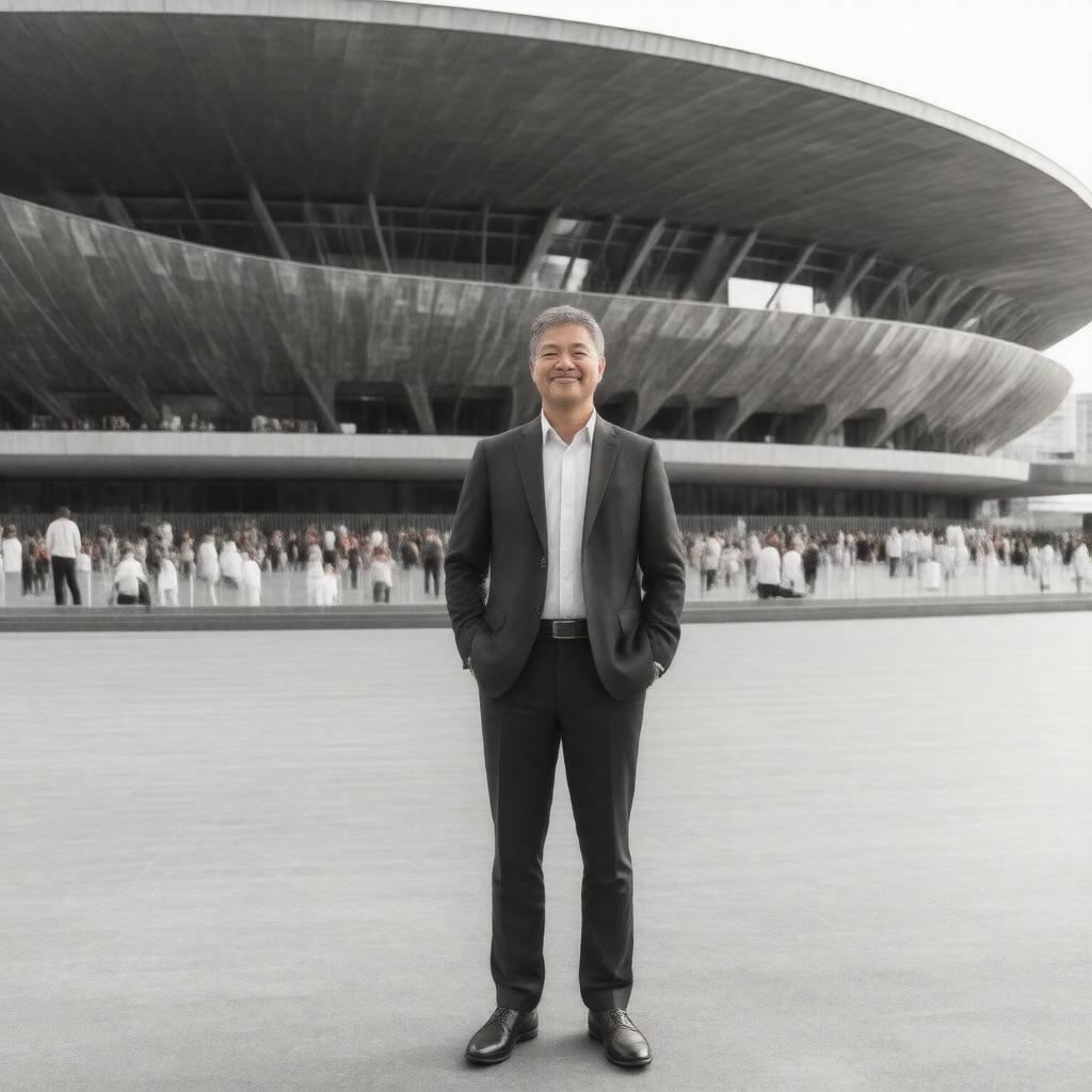 AI-created image of Kengo Kuma