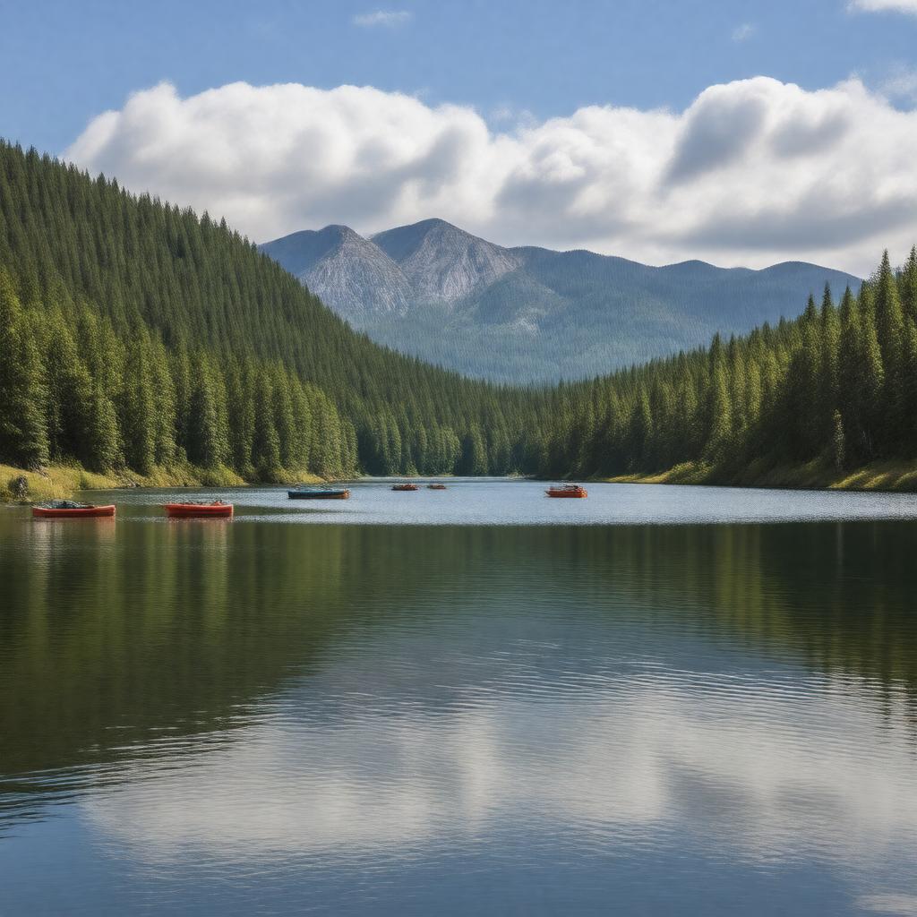 AI-created image of Kennedy Lake