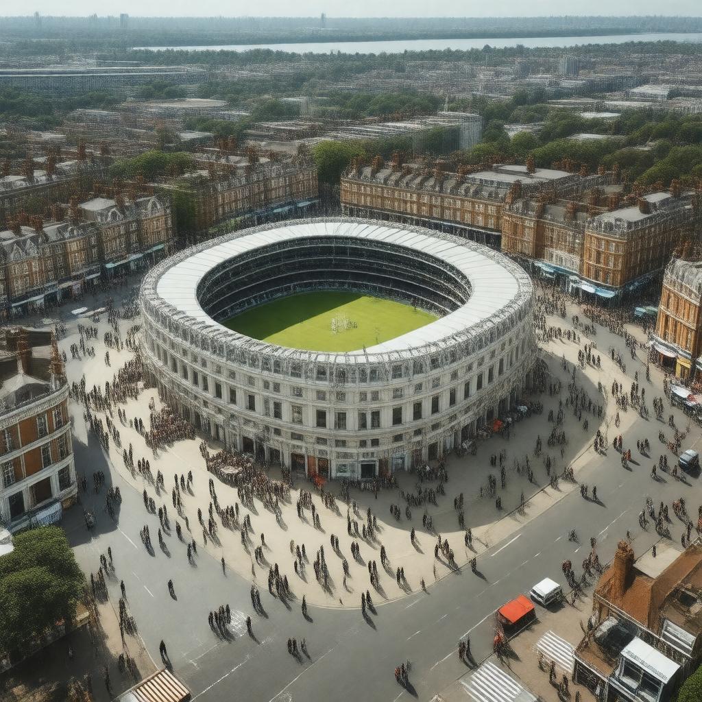 AI-created image of Kennington, London, England