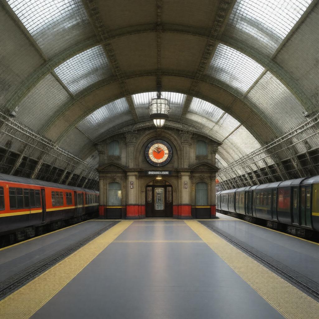 AI-created image of Kennington Underground Station