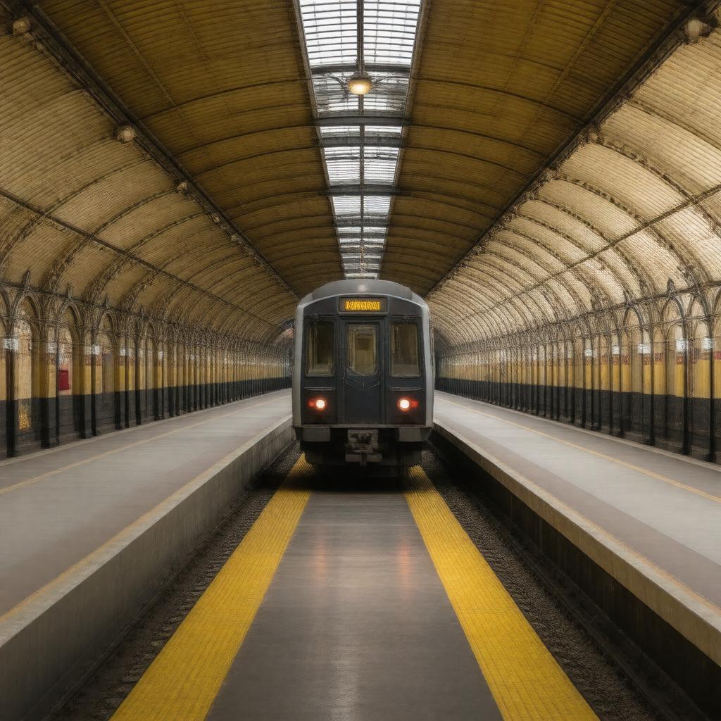 AI-created image of Kennington station