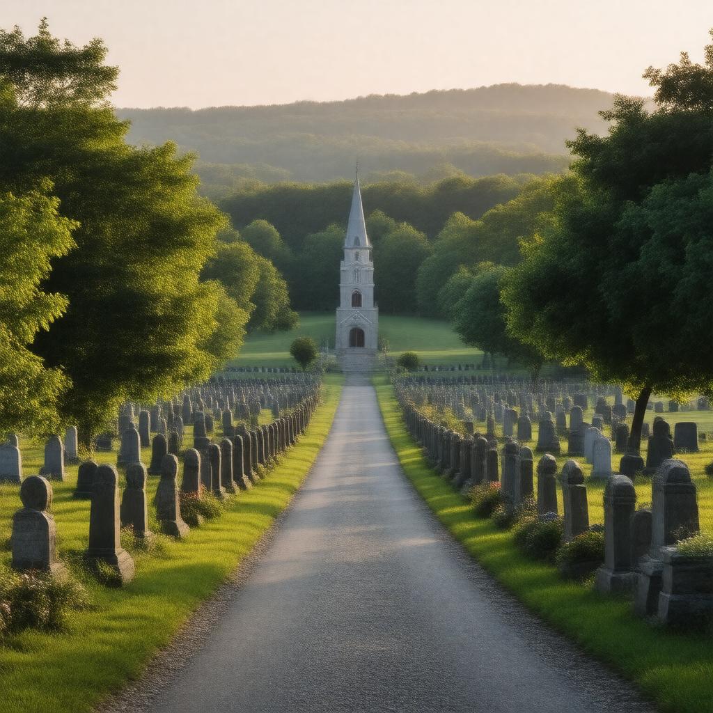 AI-created image of Kensico Cemetery