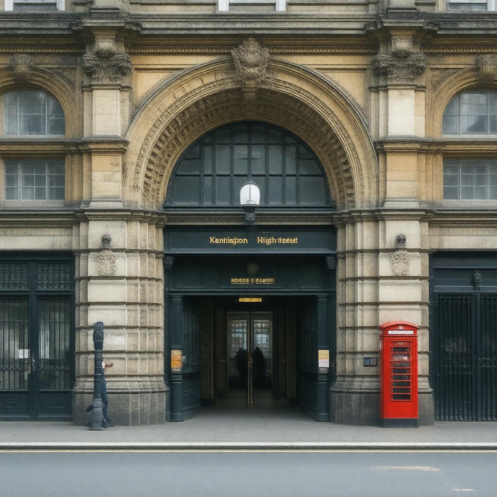 AI-created image of Kensington High Street station