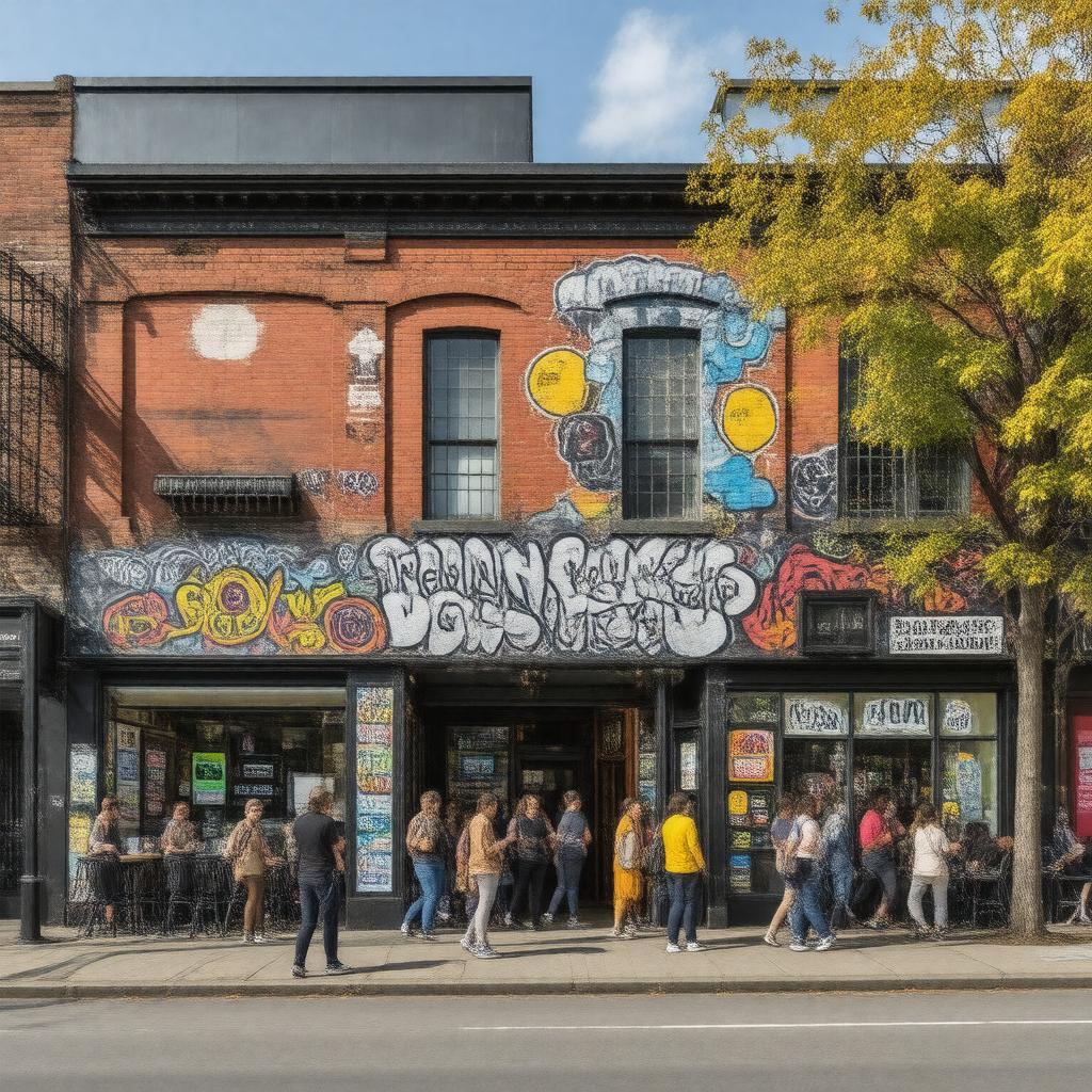 AI-created image of Kensington Market