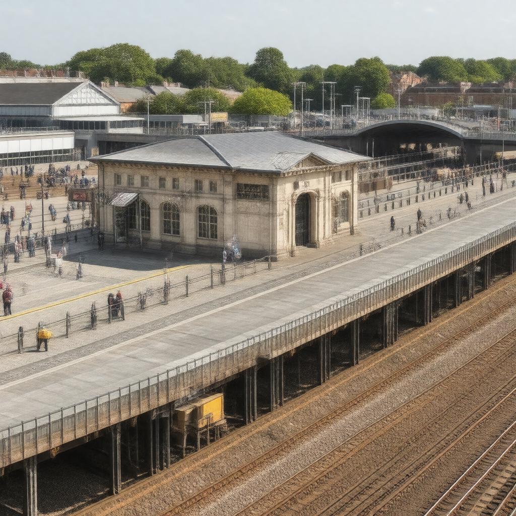 AI-created image of Kensington Olympia station