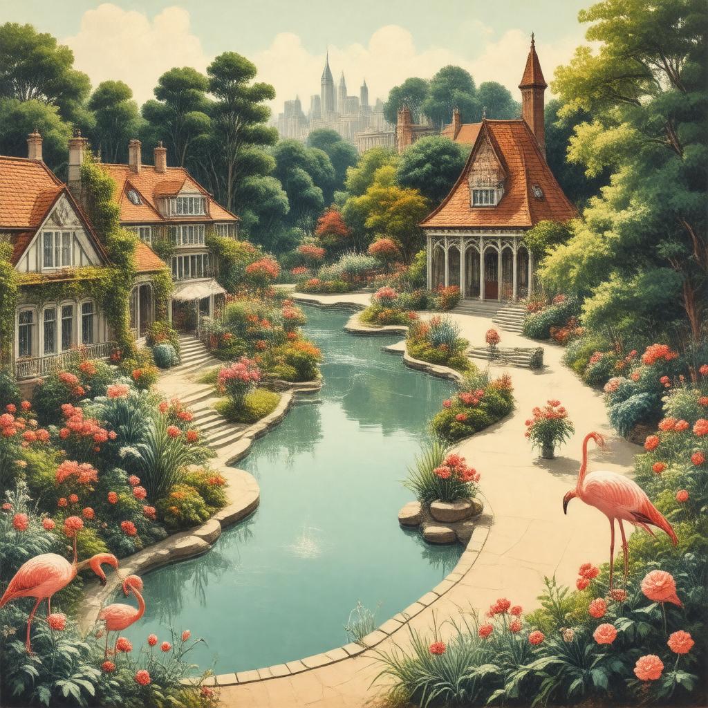 AI-created image of Kensington Roof Gardens