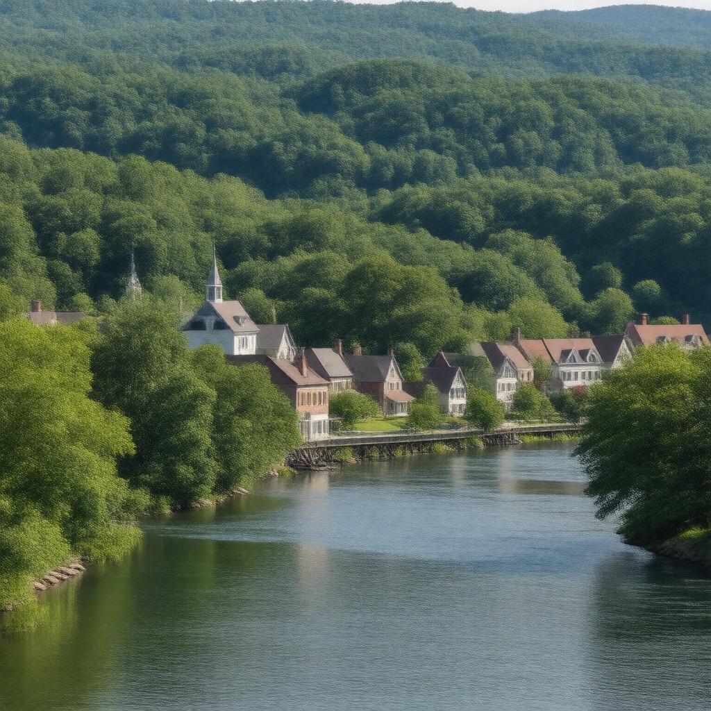 AI-created image of Kent, Connecticut, USA