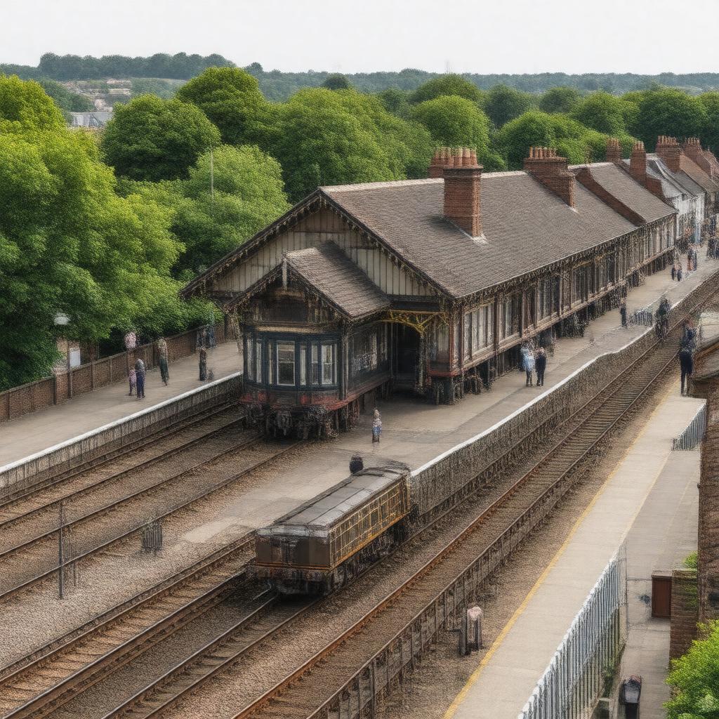 AI-created image of Kent House railway station