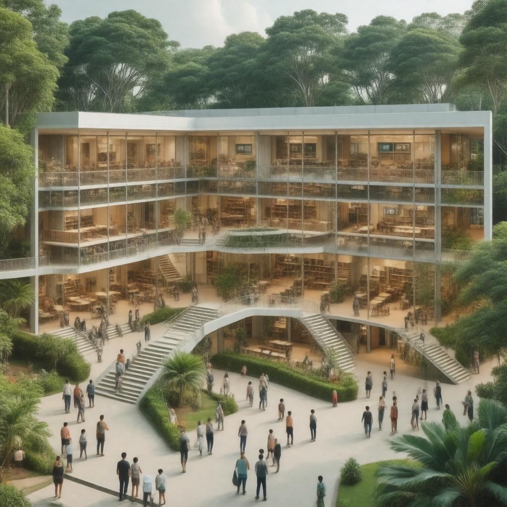 AI-created image of Kent Ridge Hall