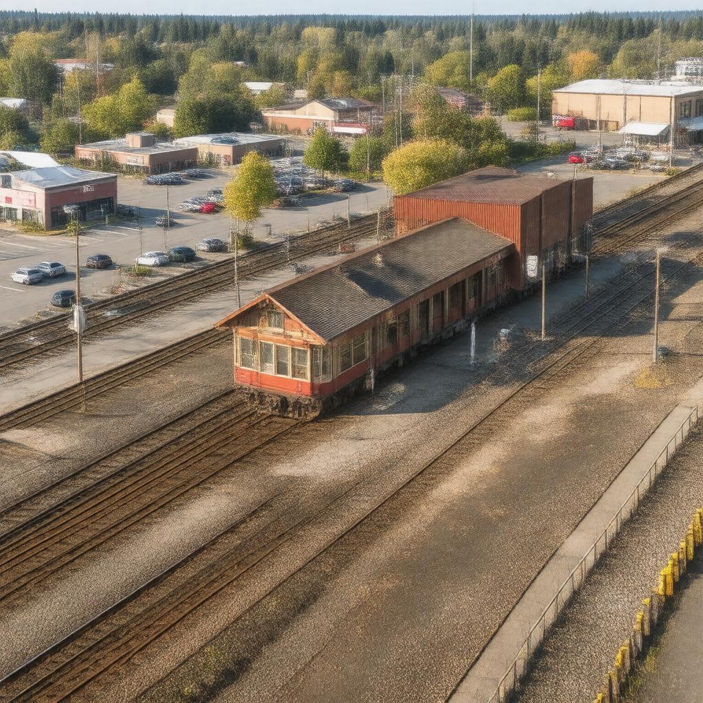 Click to view larger image AI-created image of Kent Station