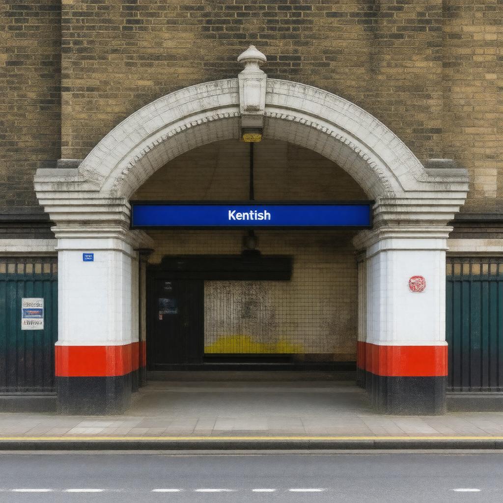 AI-created image of Kentish Town tube station