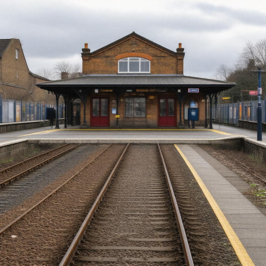 AI-created image of Kenton railway station