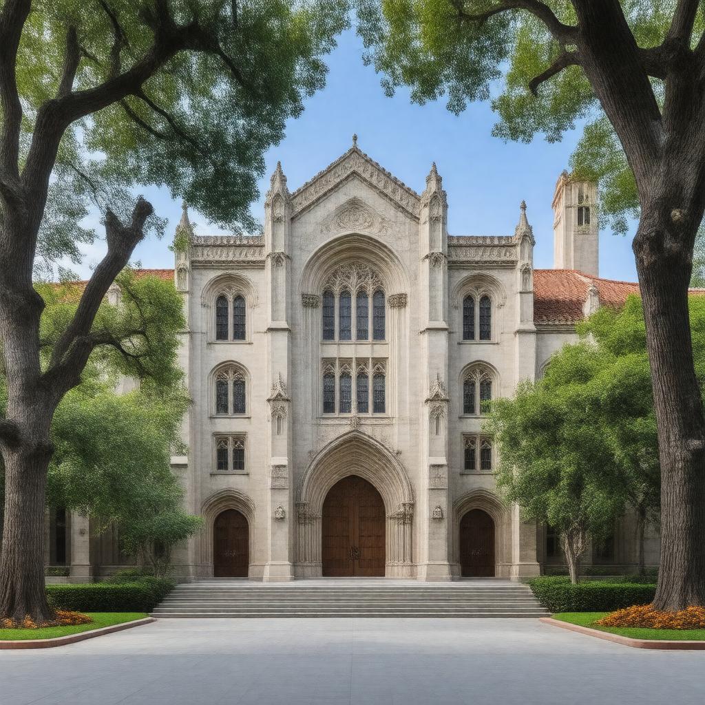 Click to view larger image AI-created image of Kerckhoff Hall