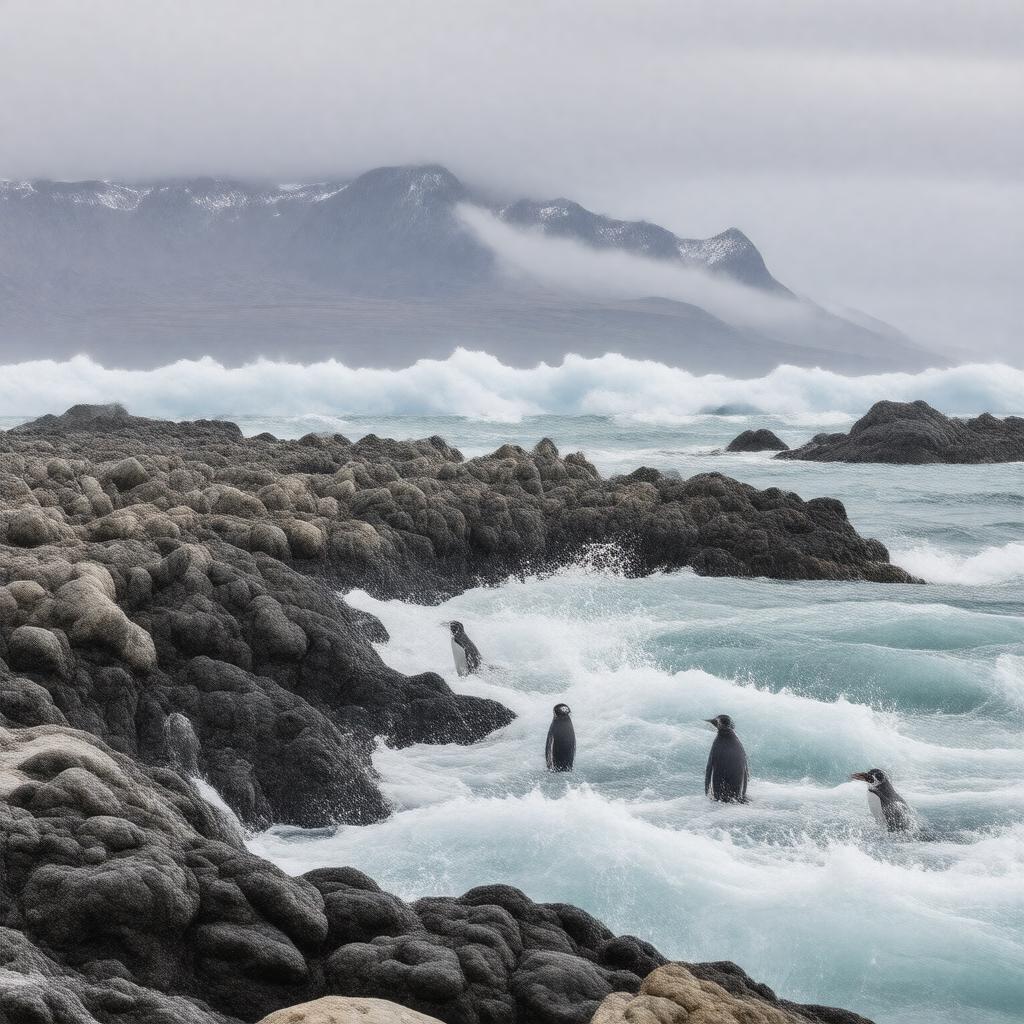 AI-created image of Kerguelen Islands