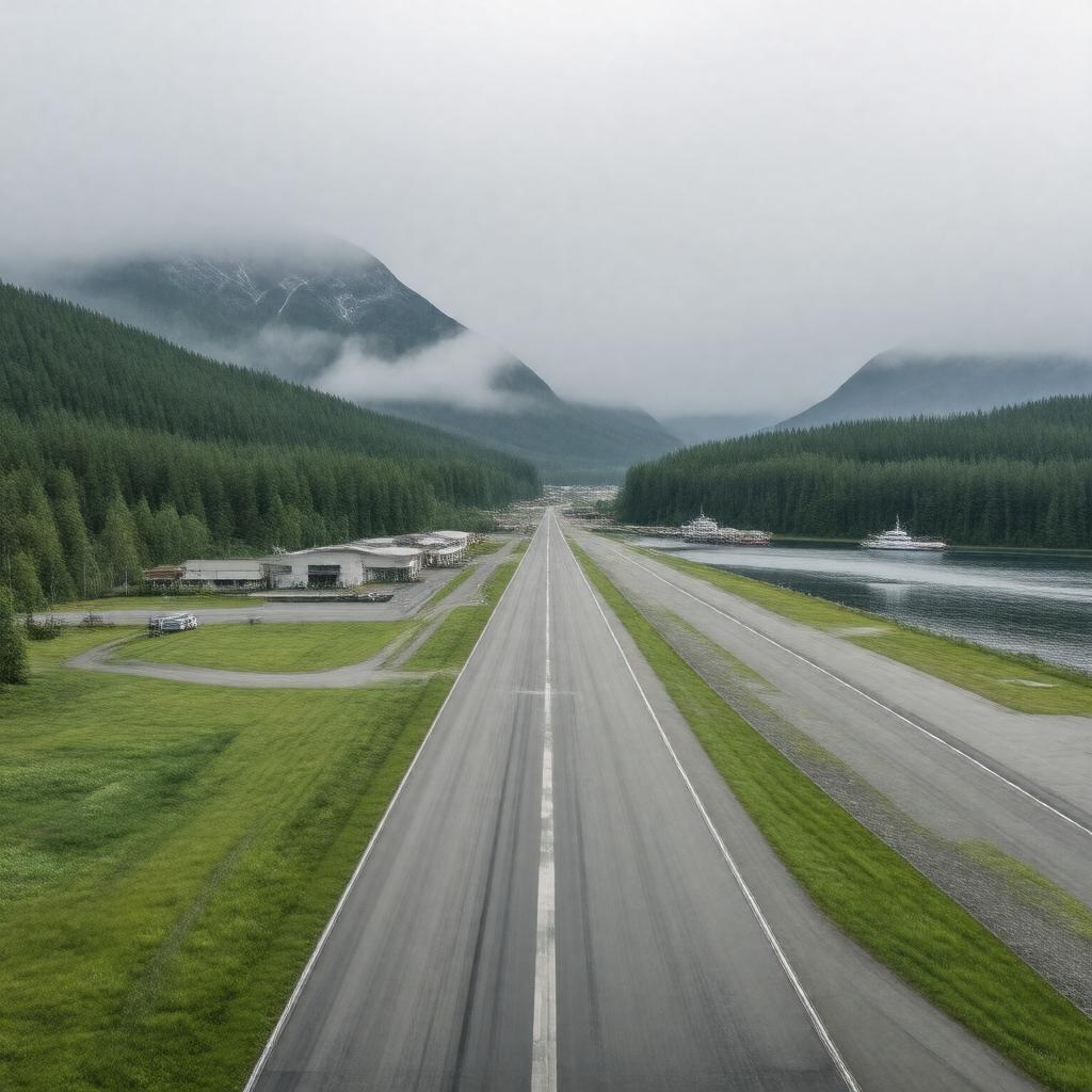 AI-created image of Ketchikan International Airport
