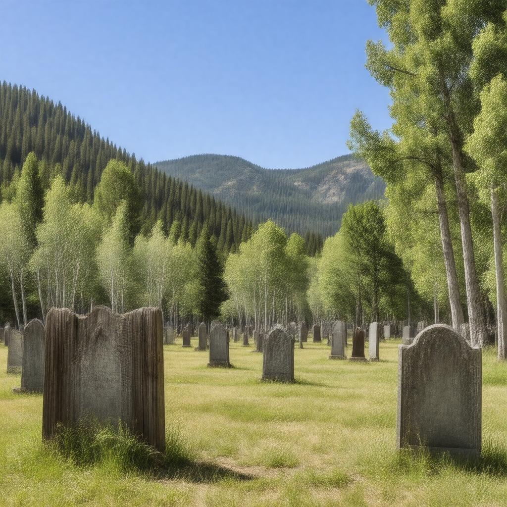 Click to view larger image AI-created image of Ketchum Cemetery, Idaho, United States