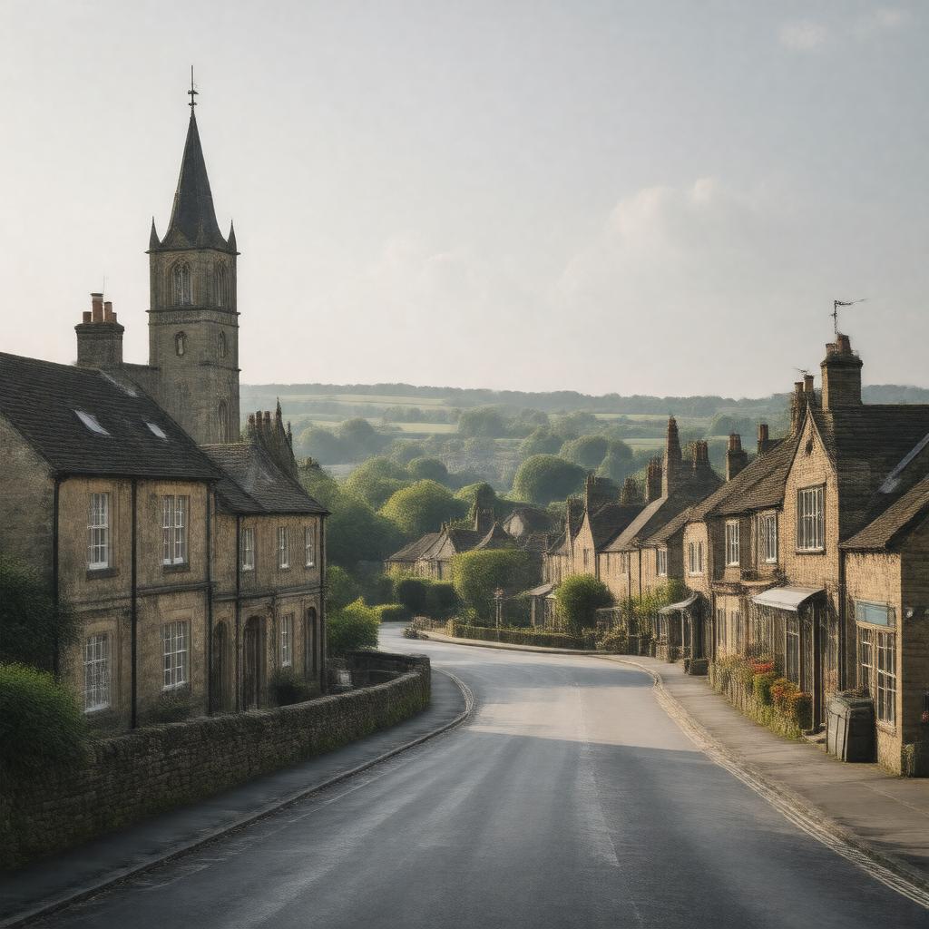 AI-created image of Kettering, Northamptonshire, England