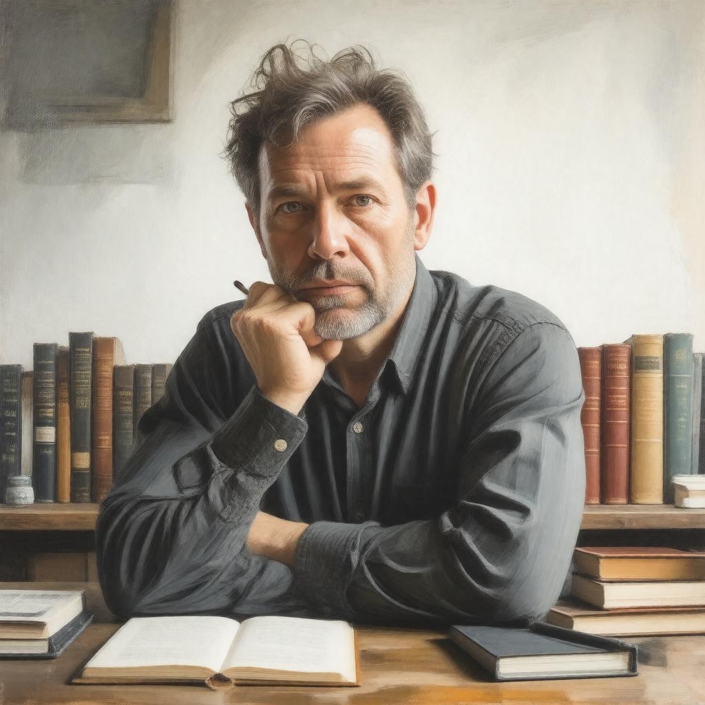 Click to view larger image AI-created image of Kevin Barry