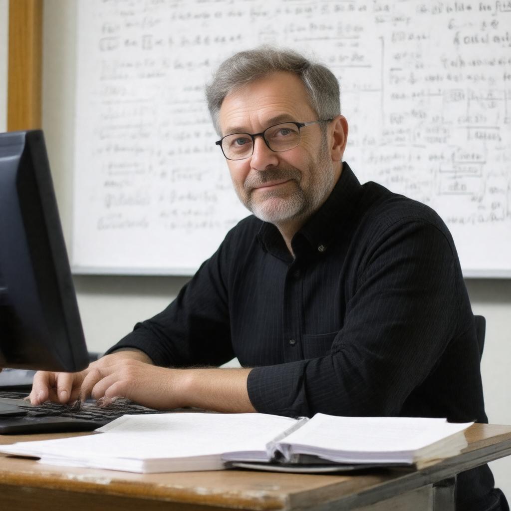 AI-created image of Kevin Buzzard