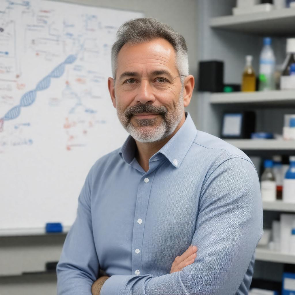 Click to view larger image AI-created image of Kevin Esvelt