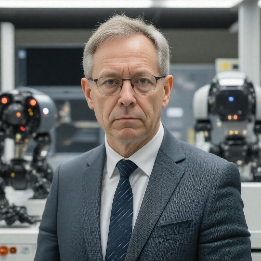 AI-created image of Kevin Warwick