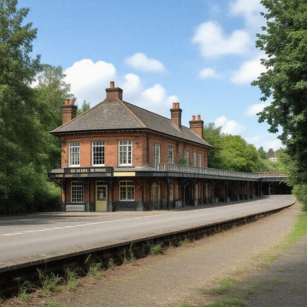 AI-created image of Kew Bridge station