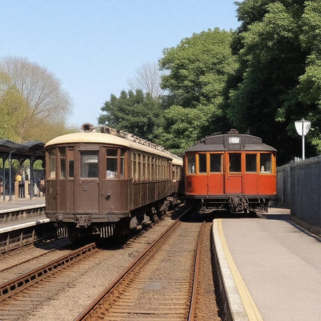 AI-created image of Kew Gardens Sidings