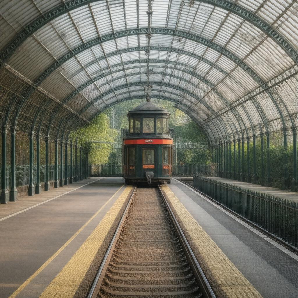 AI-created image of Kew Gardens station